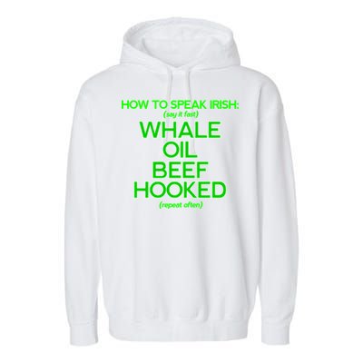 Whale Oil Beef Hooked Garment-Dyed Fleece Hoodie