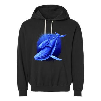 Whale Song of the Deep Garment-Dyed Fleece Hoodie