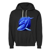Whale Song of the Deep Garment-Dyed Fleece Hoodie