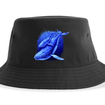 Whale Song of the Deep Sustainable Bucket Hat