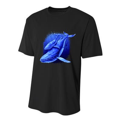 Whale Song of the Deep Youth Performance Sprint T-Shirt