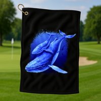 Whale Song of the Deep Golf Towel