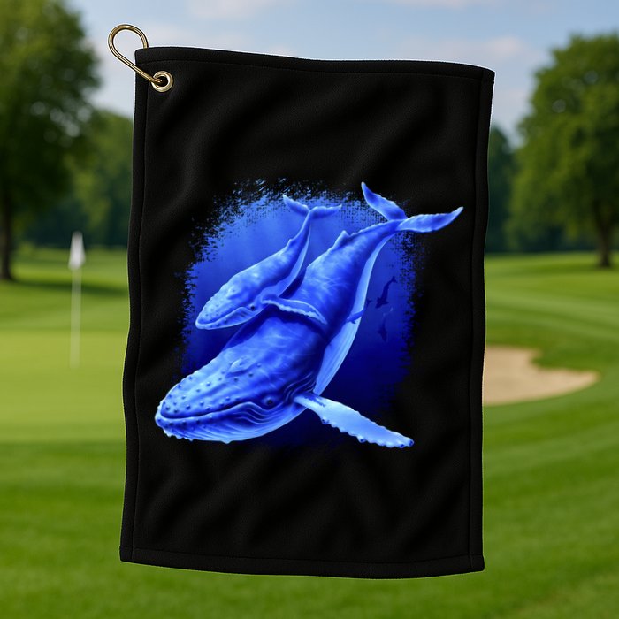 Whale Song of the Deep Golf Towel