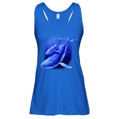 Whale Song of the Deep Ladies Essential Flowy Tank