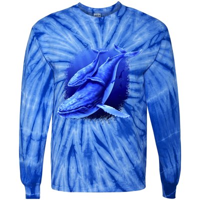 Whale Song of the Deep Tie-Dye Long Sleeve Shirt