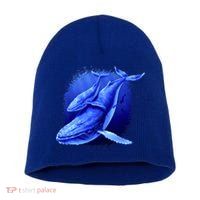 Whale Song of the Deep Short Acrylic Beanie