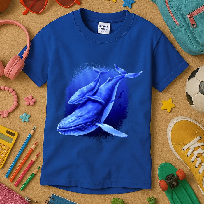 Whale Song of the Deep Kids T-Shirt