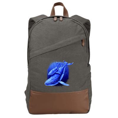 Whale Song of the Deep Cotton Canvas Backpack