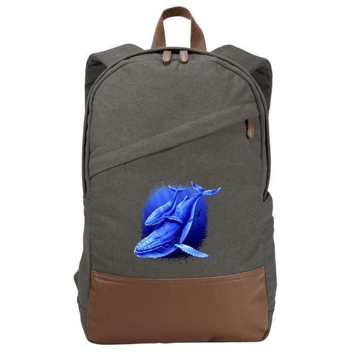 Whale Song of the Deep Cotton Canvas Backpack