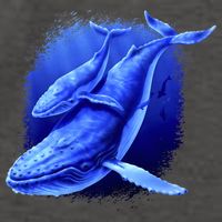 Whale Song of the Deep Vector Backpack