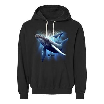 Whales Garment-Dyed Fleece Hoodie