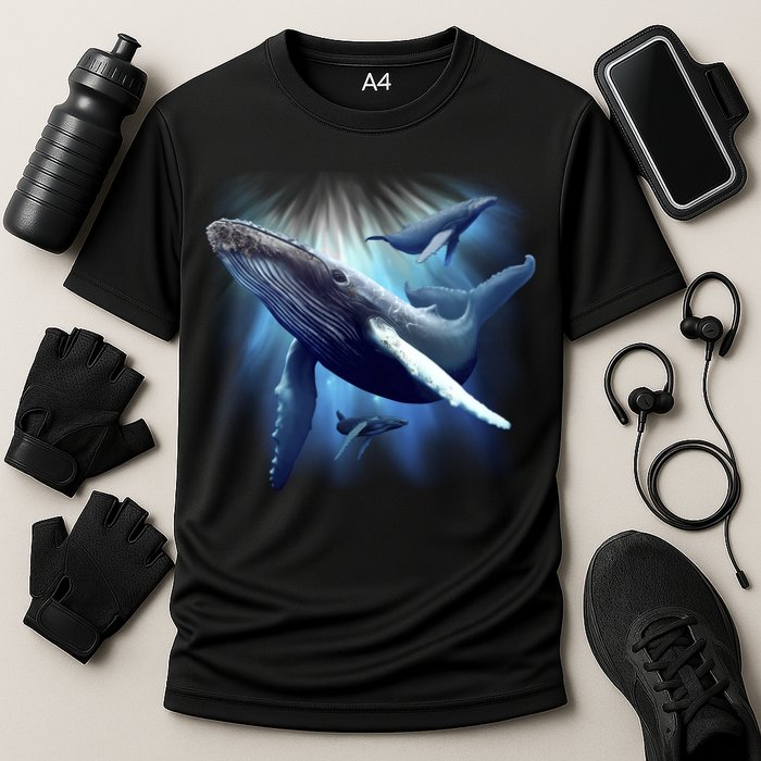 Whales Cooling Performance Crew T-Shirt