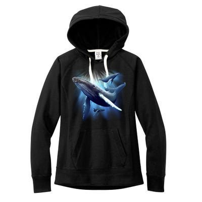 Whales Women's Fleece Hoodie