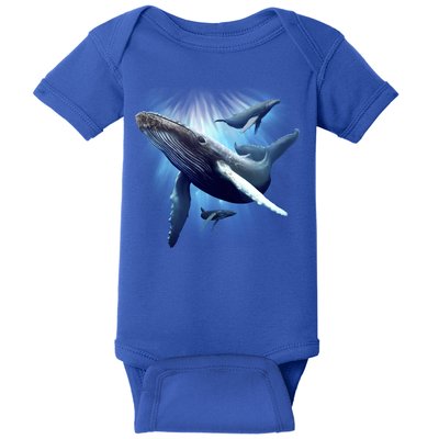 Whales Baby Bodysuit