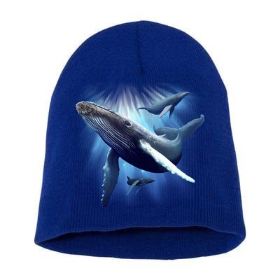 Whales Short Acrylic Beanie