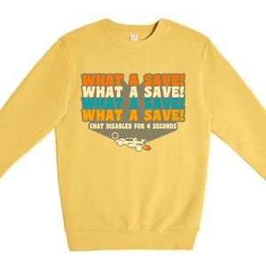 What A Save Rocket Soccer Premium Crewneck Sweatshirt