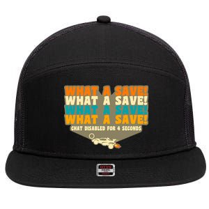 What A Save Rocket Soccer 7 Panel Mesh Trucker Snapback Hat