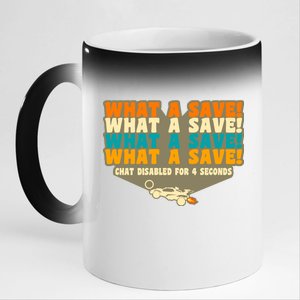 What A Save Rocket Soccer 11oz Black Color Changing Mug