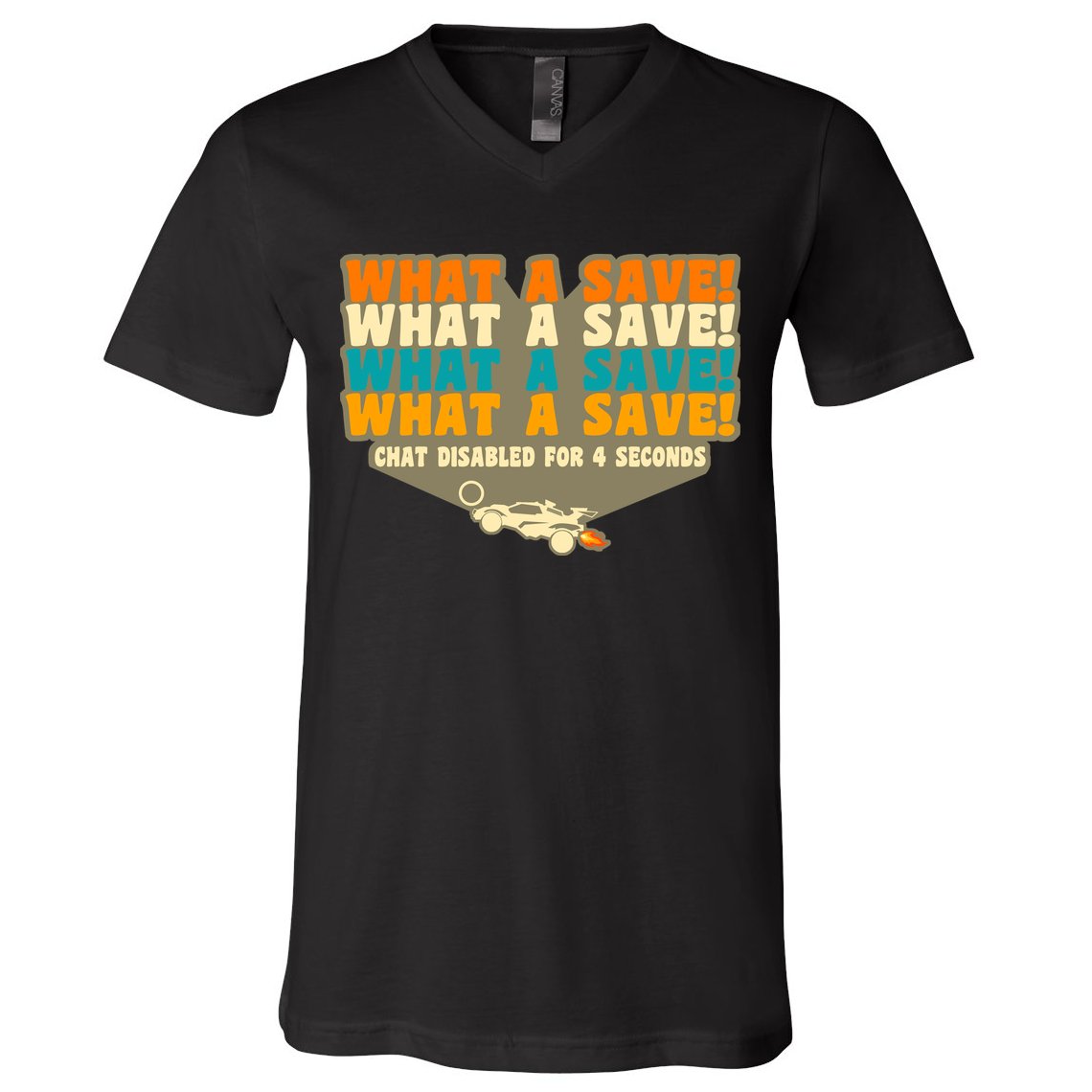What A Save Rocket Soccer V-Neck T-Shirt