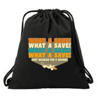 What A Save Rocket Soccer Drawstring Bag