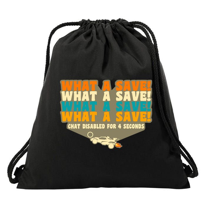 What A Save Rocket Soccer Drawstring Bag