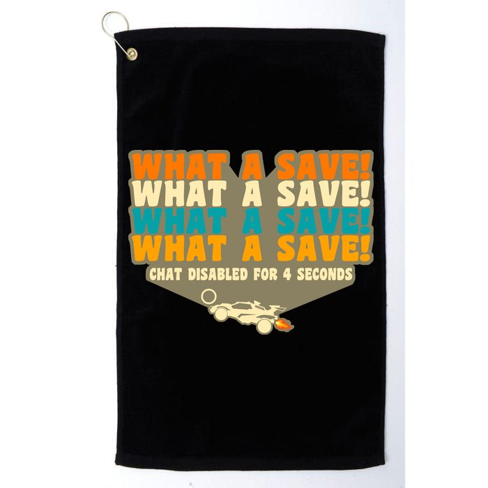 What A Save Rocket Soccer Golf Towel