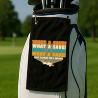 What A Save Rocket Soccer Golf Towel