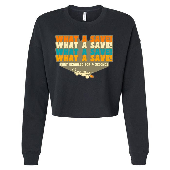 What A Save Rocket Soccer Cropped Pullover Crew