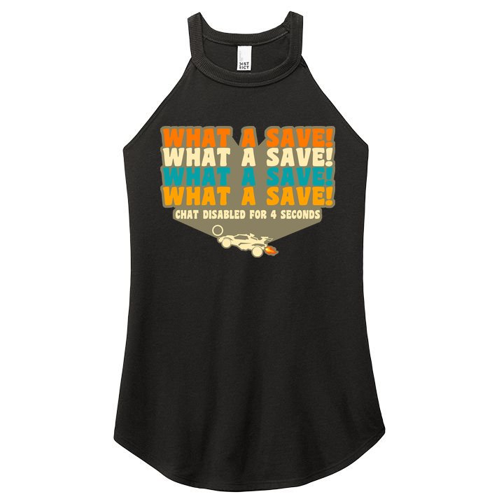What A Save Rocket Soccer Women's Perfect Tri Rocker Tank