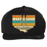 What A Save Rocket Soccer Wool Snapback Cap