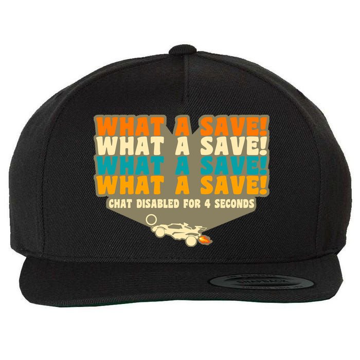 What A Save Rocket Soccer Wool Snapback Cap