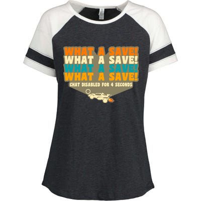 What A Save Rocket Soccer Enza Ladies Jersey Colorblock Tee