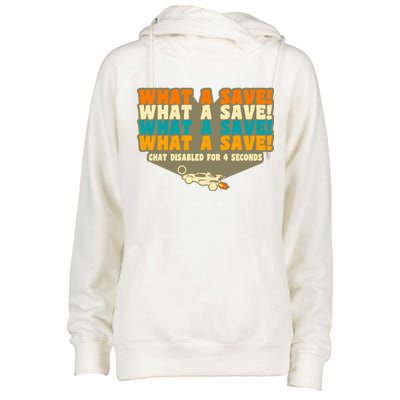 What A Save Rocket Soccer Womens Funnel Neck Pullover Hood