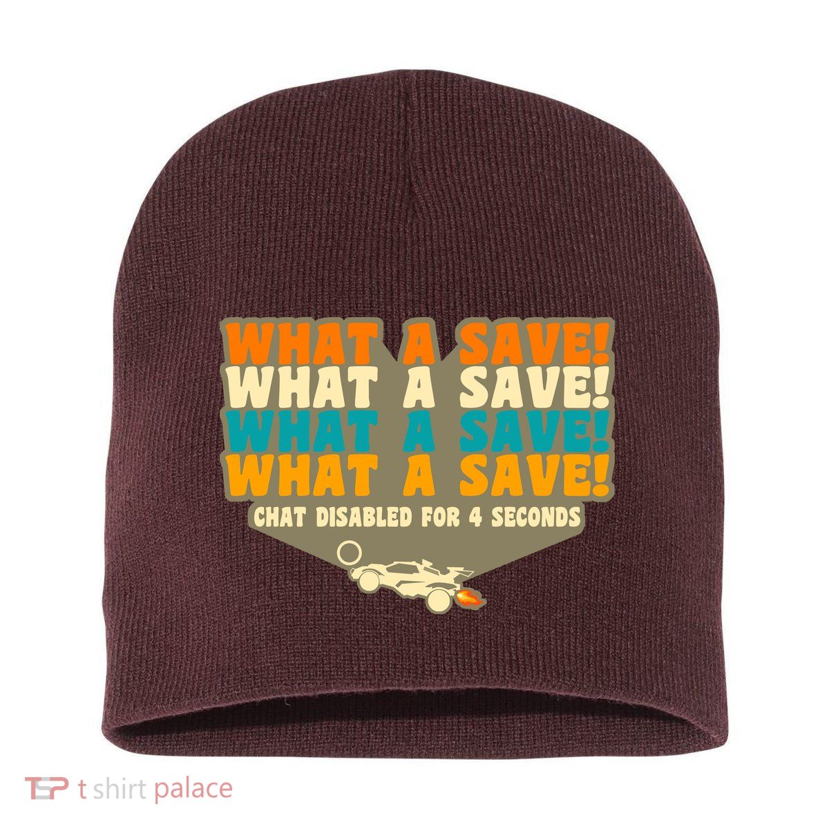 What A Save Rocket Soccer Short Acrylic Beanie