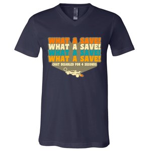 What A Save Rocket Soccer V-Neck T-Shirt