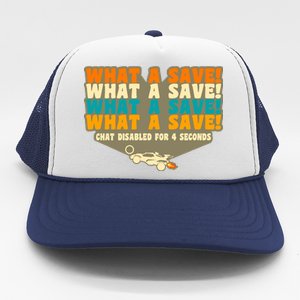 What A Save Rocket Soccer Trucker Hat