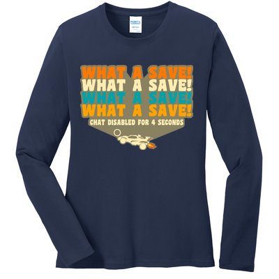 What A Save Rocket Soccer Ladies Long Sleeve Shirt