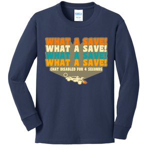 What A Save Rocket Soccer Kids Long Sleeve Shirt