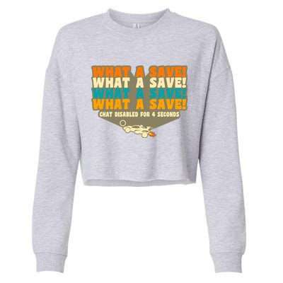 What A Save Rocket Soccer Cropped Pullover Crew