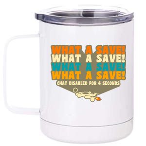 What A Save Rocket Soccer 12 oz Stainless Steel Tumbler Cup