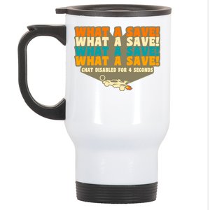 What A Save Rocket Soccer Stainless Steel Travel Mug