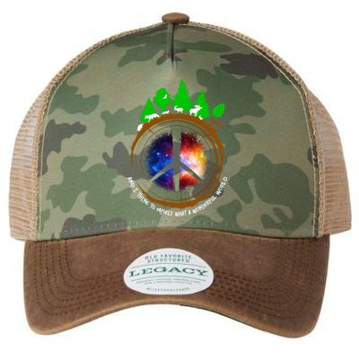 What A Wonderful World Legacy Tie Dye Trucker Hat