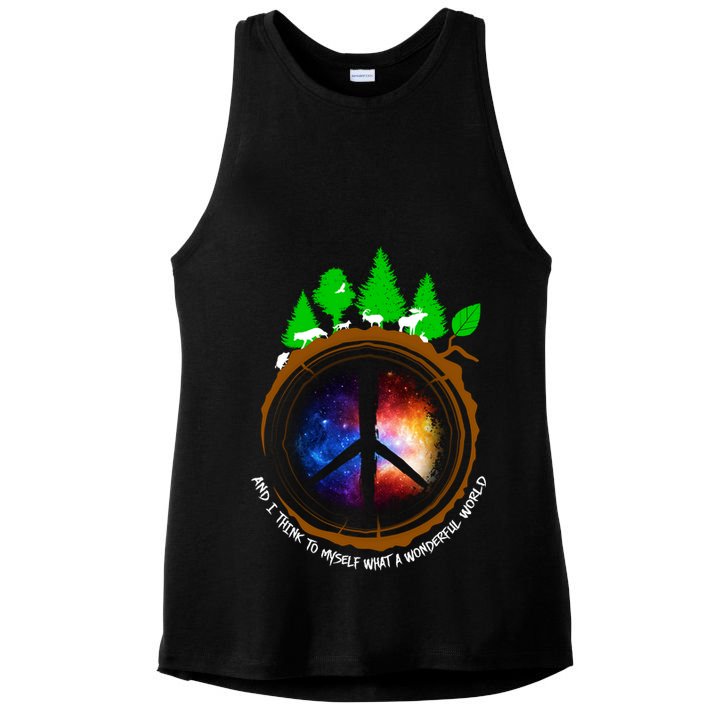 What A Wonderful World Ladies PosiCharge Tri-Blend Wicking Tank