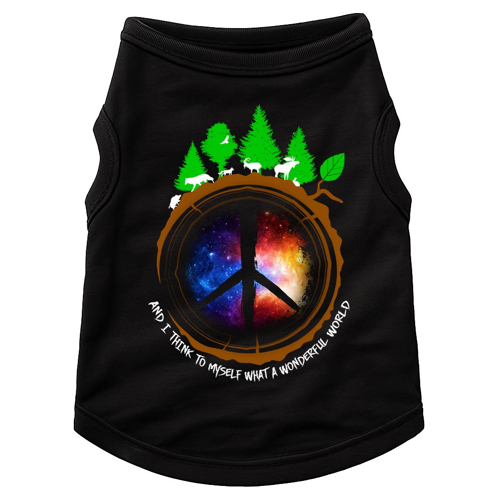 What A Wonderful World Doggie Tank