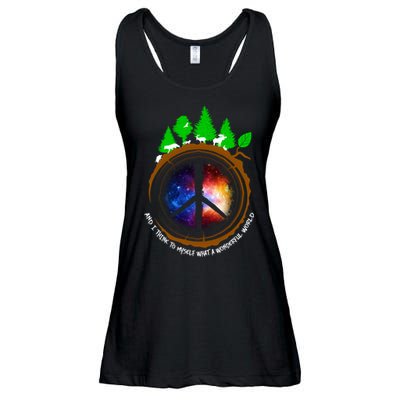 What A Wonderful World Ladies Essential Flowy Tank