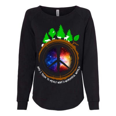 What A Wonderful World Womens California Wash Sweatshirt