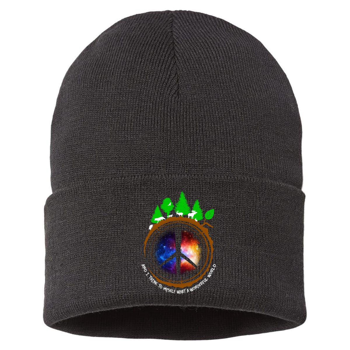 What A Wonderful World Sustainable Knit Beanie