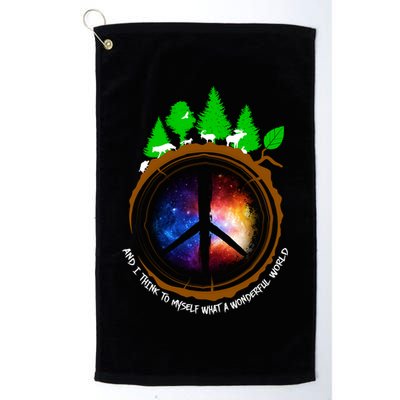 What A Wonderful World Golf Towel
