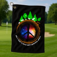 What A Wonderful World Golf Towel