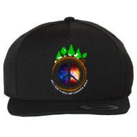 What A Wonderful World Wool Snapback Cap